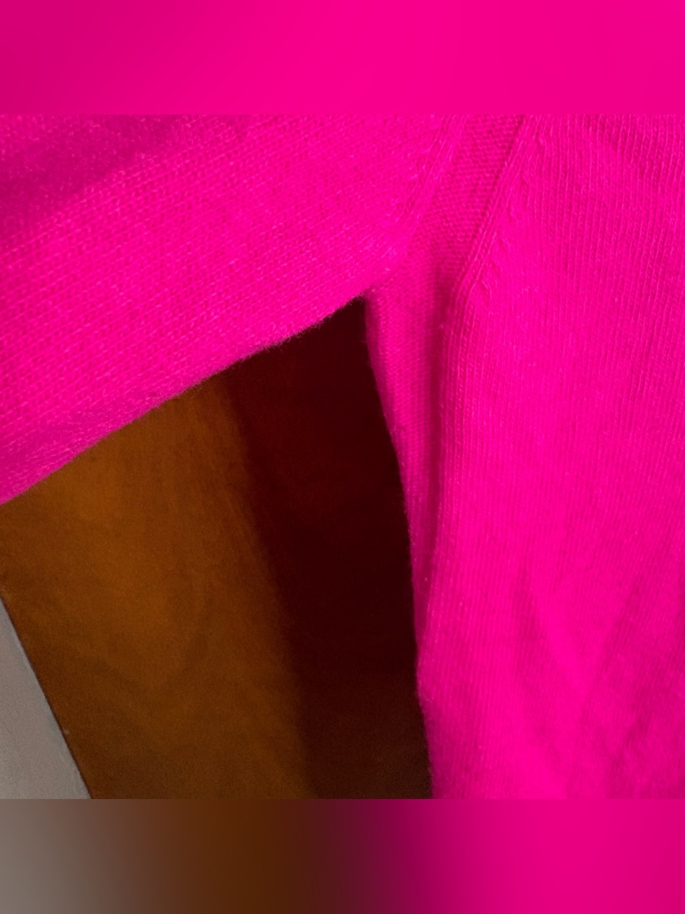 Banana Republic Hot Pink Merino Wool Sweater Small Preppy Office Work Academia - Picture 10 of 12